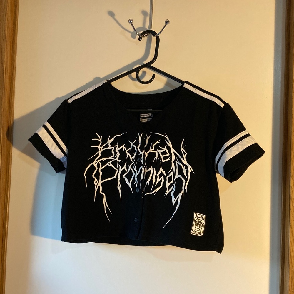 Black Graphic Kids Jersey